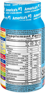 L’il Critters Paw Patrol Gummy Vites Daily Gummy Multivitamin for Kids, Vitamin C, D3 for Immune Support Cherry, Orange and Blueberry Flavors, 60 Gummies (Pack of 2)