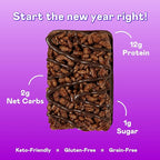 Magic Spoon Treats - 8 High Protein Bars, Double Chocolate - High Protein Gluten Free Snack - Sugar Free & Gluten Free Protein Cereal Bar - Low Carb & Keto Friendly - Healthy Snacks for Adults