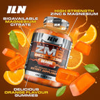 Iron Labs ZM6 Gummies – High Strength Zinc Magnesium Gummies for Men & Women (100 Count, Orange Flavor, Vegan) – Magnesium Citrate and Zinc Citrate Supplements with Vitamin B6 and D3