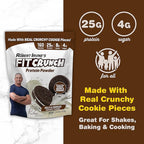 Fit Crunch Tri-Blend Whey Protein, Keto Friendly, Low Calories, High Protein (18 Servings, Milk & Cookies)
