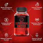 Atlantis Nutrition Testosterone Booster Gummies For Men - Enhances Strength & Stamina - Optimizes Performance & Male Enhancement - Tribulus, Goat Weed Extract, Maca Root Extract | 2-Pack (120 Gummies)