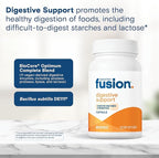 Bariatric Fusion Digestive Support: Digestive Enzymes with Probiotics | Vegan Supplement | Probiotics for Digestive Health and Gut Health Support | Gluten, Dairy & GMO Free | 60 Capsules