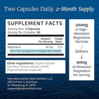 Magnesium Glycinate 500mg | High Absorption | Sleep, Muscle, Bone, Heart Health & Relaxation Support for Women & Men | Chelated Mag Glycinate | Magnesium Supplement | Vegan & Non-GMO | 120 Capsules