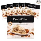 Proti-Thin Salted Toffee Pretzel Protein Bars, 15g Protein, Low Calorie, Very Low Carb (VLC), Low Fat, High Fiber Snack, KETO Diet Friendly, Ideal Protein Compatible, Gluten Free (6 Boxes - Save 10%)