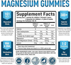 Purely Optimal Magnesium Citrate Gummies for Kids & Adults - Delicious Cherry Flavor - Sleep, Calm & Digestive Support, Relaxation, Muscle Health - Chewable Magnesium, Gluten-Free, Vegan - 90 Gummies