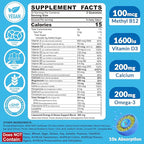 Mens Multivitamins Gummies, Vegan Omega 3, CoQ10, Zinc, Vitamin A C D3 K2 E B Complex, Calcium, Magnesium, Lycopene - Liposomal Methylated Vitamins - Energy, Immune, Bone, Brain, Sugar Free, 60 Count