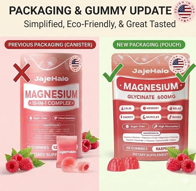 Magnesium Glycinate Gummies 400mg High Absorption Calm Magnesium Complex Gummies with Citrate L-Threonate 600mg Coq10, Vitamin D3 & B6-Sugar Free,Focus, Energy Balance,and Muscle Function 90