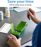 Extra Large Pill Organizer- XXL Pill Box 7 Day - Weekly Pill Organizer with AM PM Large Compartments Big Pill Case for Supplements Jumbo Pill Holder for Vitamins Huge Medicine Organizer 2 Times a Day