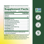 MegaFood Vegan Omega 3 6 9 - Burp-Less Supplement - 600 mg Plant-Based Omega 3 & 150 mg DHA Per Serving - Heart, Brain, Vision & Joint Support - Fish Oil Alternative - 60 Capsules, 30 Servings