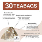 BREWIX, Chocolate Elixir Rooibos Herbal Tea (30 Pyramid Tea Bags) | Rooibos with Cinnamon, Spearmint, Peppermint | Dessert Tea | Chocolate Tea
