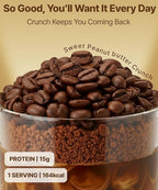 Coffee Protein Shake, 16 g Protein & High Fiber, Low Sugar, Keto-Friendly Meal Replacement powder with Korean Cookie Crumble (Soboro) 19.8 oz 14 servings