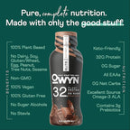 OWYN Only What You Need Pro Elite Vegan High Protein Keto Shake, 32g Protein, 9 Amino Acids, Omega-3, Prebiotics, Superfoods Greens for Workout and Recovery, 0g Net Carbs, Zero Sugar (Chocolate, 12 Fl Oz (Pack of 36)