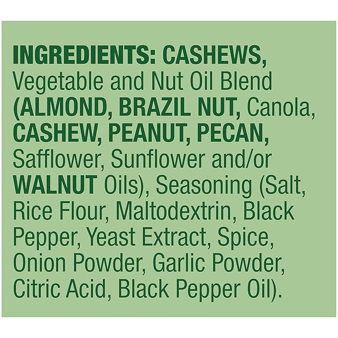 Emerald Nuts, Salt & Pepper Cashews, 100 Calorie Packs, 7 Count, 4.34 Oz (Pack of 4)