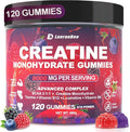 Creatine Monohydrate Gummies for Men & Women with L-Carnitine & Taurine, Sugar Free Chewable Creatine Pre-Workout Supplement for Muscle Strength, Muscle Builder, Energy Boost (Raspberry Flavor)