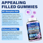 Sugar Free Multivitamin Gummies for Men 50 Plus - Methylated Multivitamin with Omega-3, CoQ10, Elderberry & Turmeric for Energy, Immune, Gut, Health Support - Vegan, Non-GMO, Gluten-Free