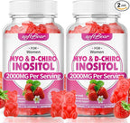 softbear Inositol Supplement for Women, Myo-Inositol & D-Chiro Inositol Gummies Ideal 40:1 Ratio for Female Health & Wellness, Sugar-Free/Veagn/GMO-Free, Strawberry Flavor, 120 Count