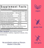 Her Own Menoprim, Menopause Support, Female Hormonal Balance Capsules for Night Sweats, Hot Flashes & Mood Swing Support, Bergamot Orange & Black Cohosh Root, 60 Capsules