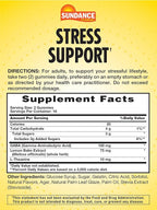 Sundance Stress Support Gummies | with GABA and Lemon Balm | Lemon Strawberry Flavor | 32 Count | Non-GMO & Gluten Free