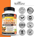 Turmeric Curcumin with Black Pepper Extract 1500mg - High Absorption Ultra Potent Turmeric Supplement with 95% Curcuminoids and BioPerine - Non GMO Tumeric Capsules for Joint Support - 45 Capsules