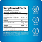 Methylene Blue Gummies USP Grade 2%, 60 Days Supply, Proudly USA Company, Vegan, Non-GMO 60 Cnts