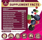 9in1 Liquid Black Cohosh Supplements Women with Dong Quai, Red Clover, Chasteberry, Cranberry, Passion Flower, Turmeric, Rhodiola Rosea, and Amla - 30ml Fl Oz