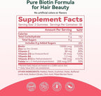 Inner Brightness Biotin Gummies 10,000 mcg – Hair, Skin and Nails Support for Women & Men – with Vitamins C, D3, B6, B12 & Folate – Mixed Berry Flavor, Sugar Free, 120 Count (2 Pack)
