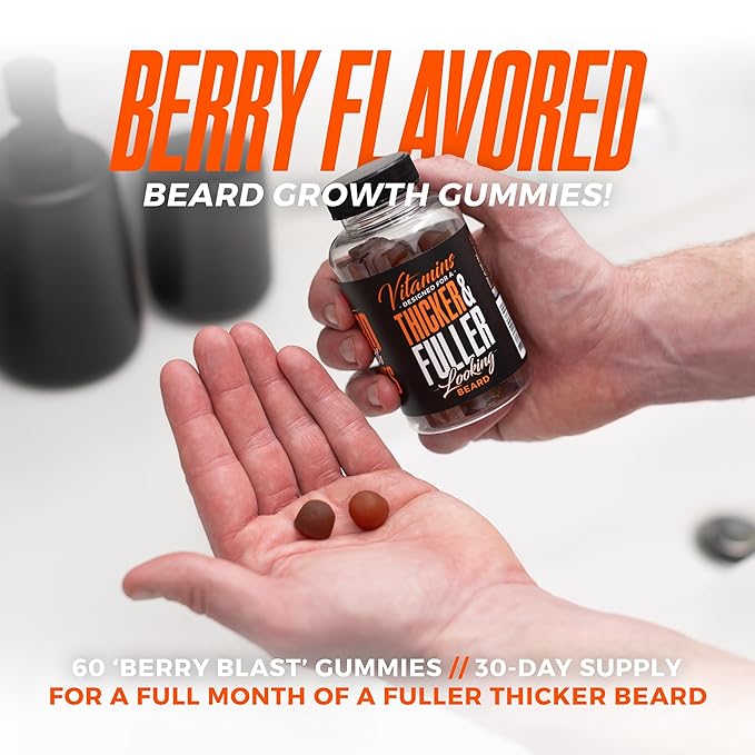 Wild Willies Beard Growth Dual Threat: Serum & Gummies for Men - Biotin, Caffeine & Essential Growth Oil for Fuller, Thicker Facial Hair