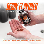 Wild Willies Beard Growth Dual Threat: Serum & Gummies for Men - Biotin, Caffeine & Essential Growth Oil for Fuller, Thicker Facial Hair