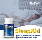 Sleep Aid, Diphenhydramine Softgels 50mg, Easy-to-Swallow, Supports Deeper Restful Sleeping, Non Habit-Forming (220 Counts | Pack of 2)