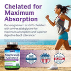 Innate Vitality Magnesium Glycinate 500mg | 70mg Elemental Magnesium Supplement - High Absorption, Non Buffered, Non-GMO & No Gluten - Vegan - Nerve Health - 120 Capsules (Pack of 1)