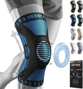 NEENCA Professional Knee Brace for Pain Relief, Medical Knee Support with Patella Pad & Side Stabilizers, Compression Knee Sleeve for Meniscus Tear, ACL, Joint Pain, Runner, Workout (Blue, Medium)