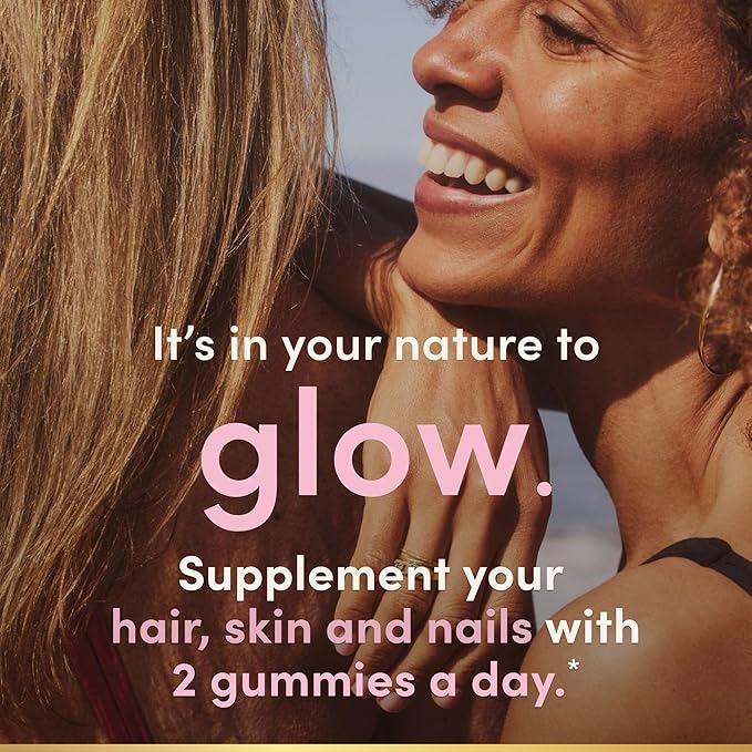 Nature's Bounty Hair, Skin & Nails with Biotin, Strawberry Gummies Vitamin Supplement, Supports Hair, Skin, and Nail Health for Women, 2500 mcg, 140 Ct, 70 Total Servings