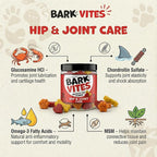 Hip & Joint Supplement for Dogs - Glucosamine, MSM, Chondroitin & Omega-3 Chews with Turmeric & Vitamin E for Mobility, Comfort & Anti-Inflammatory Support, 90ct