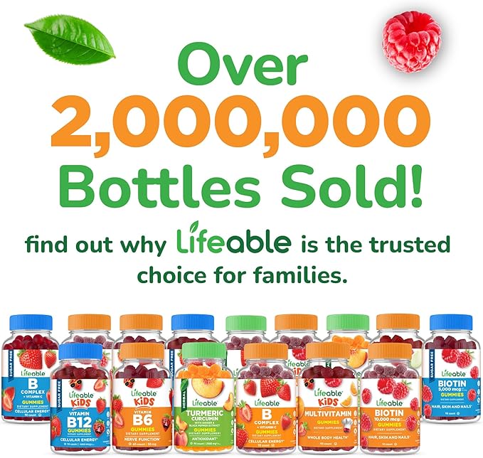 Lifeable Sugar Free Elderberry Gummies with Vitamin C and Zinc | Great Tasting Sambucus Elderberry Immune Support Supplement | Kosher, Vegan, Non GMO Black Elderberry for Adults | 60 Gummies