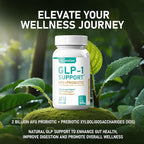 GLP-1 Support Weight Loss Supplement - Prebiotic Probiotic GLP1 Support for Women Men - Natural Support with Akkermansia Muciniphila for Fat Burn Gut & Metabolic Health Support