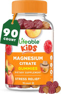 Lifeable Magnesium Gummies for Kids | 170mg Elemental Magnesium from 1,420mg Magnesium Citrate | Great Tasting Kids Magnesium Supplement | Muscle Support and Stress Relief Chewable | 90 Gummies