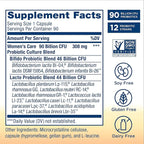 Renew Life Ultimate Flora Women's Care Probiotic, 25 Billion CFU, 90 Capsules (Package May Vary)