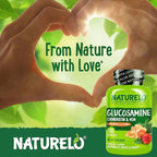 NATURELO Glucosamine Chondroitin MSM with Boswellia and Vitamin C - Supplement for Joint Comfort, Mobility, and Strength - 120 Capsules (Pack of 2)