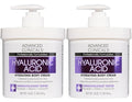 Advanced Clinicals Hyaluronic Acid Moisturizer Body Cream With Vitamin E | Hydrating Cream & Body Lotion For Women & Men To Help Improve Look of Wrinkles, Dry Skin, Crepey Looking Skin, 16OZ, 2-Pack