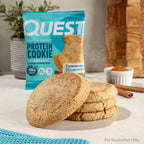 Quest Nutrition Snickerdoodle Protein Cookie, 15g Protein, 1g Sugar, 4g Net Carbs, Keto Friendly, High Protein, Low Carb; 12 Count