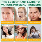 NAD Supplement 120 Capsules, Liposomal Nicotinamide Riboside, Resveratrol, Quercetin, NAD Nicotinamide Riboside Resveratrol 910mg for Women & Men, NAD Supplement for Anti Aging and Cell Regeneration