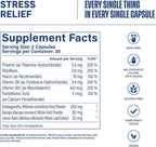 Habit Stress Relief Supplement 2 Pack (120 Capsules) - New Look, Supports Relaxation & Mood Balance, Vitamin B, Adaptogens, Lemon Balm, Calming, Vegan, Non-GMO