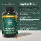 Primal Harvest 1 Pack, Primal Turmeric Complex w/Black Pepper Extract, Joint and Mobility Support Turmeric Supplement for Women & Men, 60 Capsules
