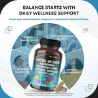 CORTISOL Wellness Magnesium Ashwagandha L-Theanine Phosphatidylserine Rhodiola Rosea Passionflower Lavender Chamomile -150 Capsules