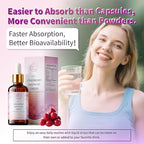 Cranberry & D-Mannose Drops for Women - Urinary* Tract Support - Liquid Herbal Tincture Supplement - Sugar-Free, Fast Absorption, 2 fl oz