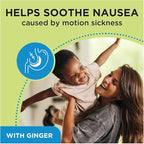 From the Makers of Dramamine, Advanced Herbals Ginger & Ashwagandha Lozenges, for Nausea Relief & Stress Support, Tropical Fruit and Ginger Flavor, 20 Count
