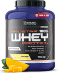 Ultimate Nutrition Prostar Whey Protein Powder Isolate, Mango - Low Carb, High Protein Powder Shake for Muscle Gain & Recovery - Low Sodium, Low-Fat & Keto Friendly - 5.28 lbs Tub