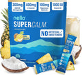 Nello Supercalm Powdered Drink Mix, Cortisol Reducer* and Sleep Aid Supplement, L Theanine, Ksm-66 Ashwagandha, Magnesium Glycinate, Vitamin D 3, No Sugar, Non GMO, On The Go, 20 Ct, Pina Colada