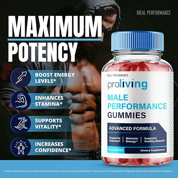 ProLiving Gummies, Pro Living Performance Gummy - Maximum Strength Supplement Gummies, All Natural Support Overall Health & Wellness, Premium ProLiving Advanced Support Gummy Reviews (60 Gummies)