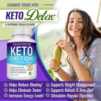 Toplux Keto Detox Pills Advanced Cleansing Extract – 1532 Mg Natural Acai Colon Cleanser Formula, Flush Toxins & Excess Waste, for Men Women, 60 Capsules, Supplement
